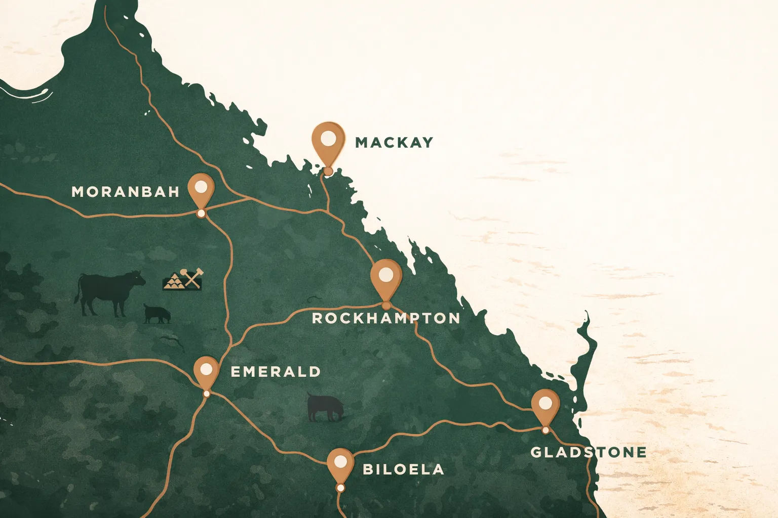 CQ Car Brokers Service Coverage Area - Rockhampton, Mackay, Gladstone and surrounds